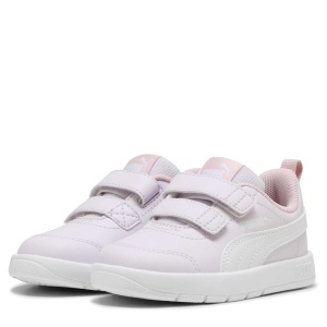 Pantofi sport fete Puma Courtflex V3 V Inf Lilac Frost White