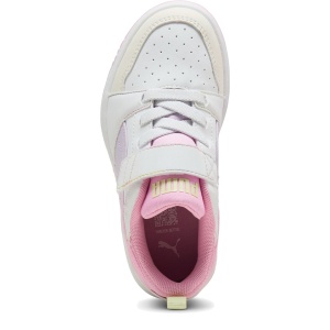 Pantofi sport fete Puma Rebound V6 LoComeOn — vedere de sus și talpa