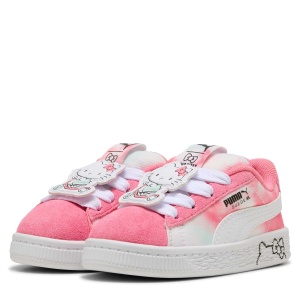 Pantofi sport fete Puma Suede XL HK FR AC Inf Magic Rose