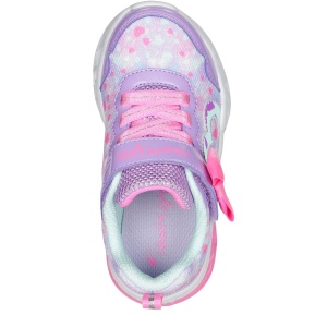 Pantofi sport fete Skechers Flutter Heart Lights Lavender Hot Pink - Img 4