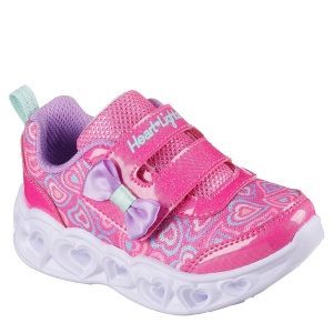 Pantofi sport fete Skechers Heart Lights Boogie Land Hot Pink - Img 2