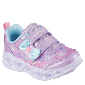 Pantofi sport fete Skechers Heart Lights Boogie Land Lavender - Img 2