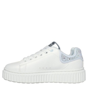 Pantofi sport fete Skechers Hi Ridge White Blue - Img 3