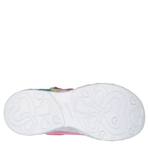Pantofi sport fete Skechers Infinite Heart Lights Pink Multi - 68834
