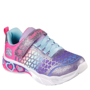 Pantofi sport fete Skechers Sweetheart Lights Lovely Purple Multi - Img 2