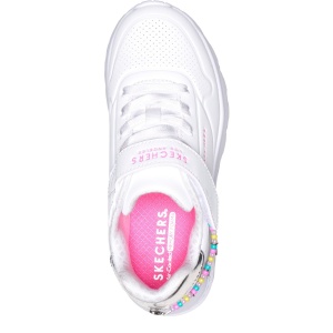 Pantofi sport fete Skechers Uno Lite Alb - 310810L/WSL - branț
