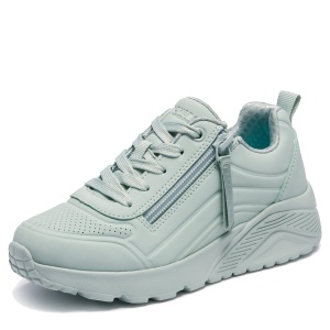 Pantofi sport fete Skechers Uno Lite Easy Zip Sage — vedere laterală detaliată
