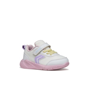 Geox Pantofi sport fete Sprintye Girl White Pink B454TD-01454-C0406 incaltaminte copii bigstep