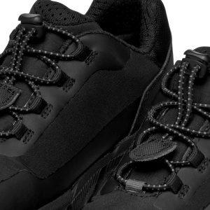 Pantofi sport impermeabili Geox J Flexyper Plus Boy Black Dk Grey culoarea pantofilor negru cu accente gri, talpă neagra, flexibilă, inchidere cu snur elastic reglabil