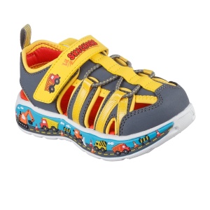 Skechers Sandale baieti 407041N/CCYL Play Scene Splash încălțăminte copii bigstep