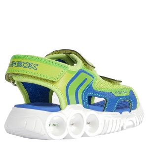 Sandale băieți Geox Wroom B.A Lime Royal - 68447