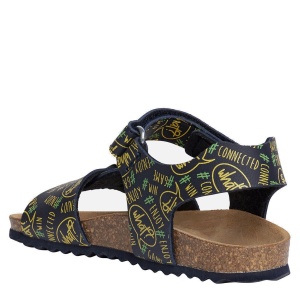 Sandale Baieti Ghita B.B Navy Fluo Yellow - J028LB/000BC/C4502 - lateral interior