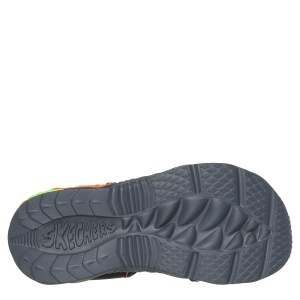 Sandale băieți Skechers Creature Splash Black Orange - Img 5