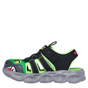 Sandale băieți Skechers Thermo Splash Hydro Flare Black Lime - Img 3