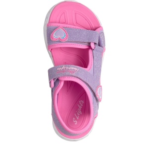 Sandale fete cu luminițe Skechers Heart Lights Sandals-Sugar — vedere de sus