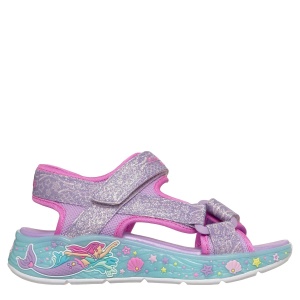 Sandale fete cu luminițe Skechers Mermaid Dreams Sandal Mov
