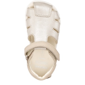 Sandale fete Geox Sandal Steppieup G Beige — vedere de sus