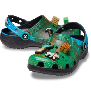 Sandale plaja baieti Minecraft Dark Forest Classic Clog - Img 18