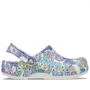 Crocs Sandale plaja Fete Classic Butterfly Clog K White incaltaminte copii bigstep