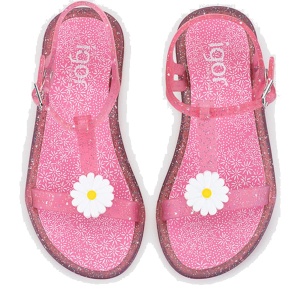 Sandale plajă fete Igor Tricia Floral Fucsia Multi Glitter - Img 4