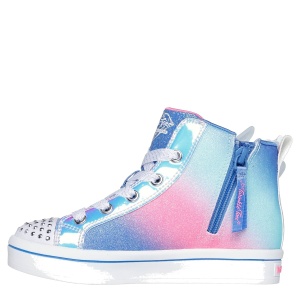 Teniși fete Skechers TwiLites 2.0 Dreamy Wings Blue Multi mărimi 27-32 - vedere din față - 314392L/BLMT