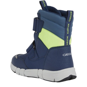 Apreschi impermeabil baieti J Flexyper B.B ABX Navy Flou/Yellow — vedere din spate