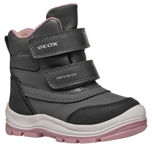 Apreschi impermeabil fete Geox Flanfil Girl B Abx Anthracite Dk Pink — vedere în perspectivă