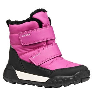 Apreschi impermeabil fete Geox Trekkyup Girl B Abx Fuchsia Black — vedere în perspectivă