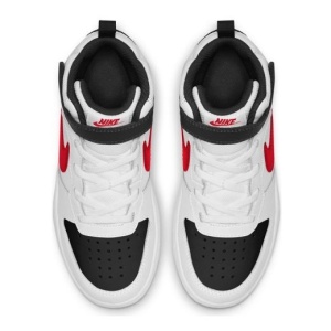 Ghete baieti CD7783 Court Borough Mid White Red Black