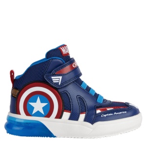 Ghete băieți Geox Captain America J Grayjay B.C Navy Red