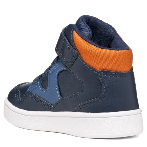 Ghete băieți Geox Eclyper Boy Navy/Orange ( ) - B665LB/000BC/C0659 - spate