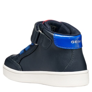 Ghete băieți Geox Eclyper Superman Navy Royal — vedere din spate
