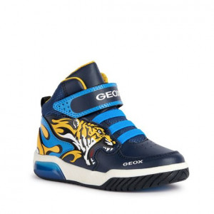 Geox Ghete Baieti J Inek B.C Navy Yellow incaltaminte copii bigstep