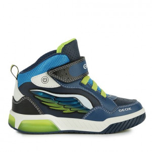 Ghete Baieti J Inek B.D Navy Lime colectia Geox Respira