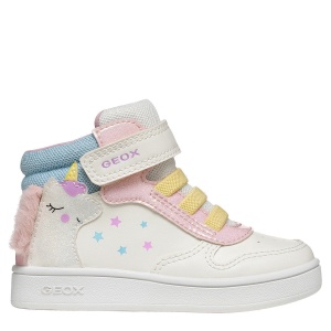 Ghete fete Geox Eclyper Girl White/Pink