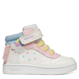 Ghete fete Geox Eclyper Girl White/Pink