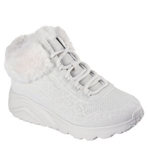 Ghete fete Skechers Uno Lite Cozy Leopard Nude — vedere în perspectivă