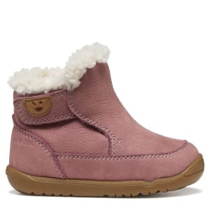 Ghete imblanite fete Macchia Girl Dk Pink Nubuc
