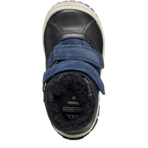 Ghete îmblănite impermeabile băieți Geox Omar WPF Black Navy — vedere de sus