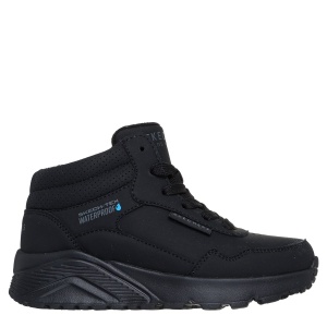 Ghete impermeabile băieți Skechers Uno Lite Aqua Ave Black