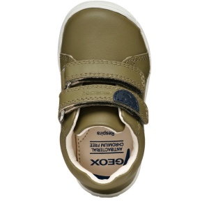 Pantofi băieți Geox First Steps Macchia Boy Pistachio — vedere de sus