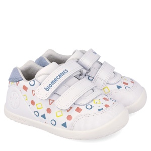 Pantofi barefoot băieți Biomecanics Blanco - Img 2