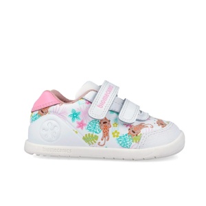 Biomecanics Pantofi barefoot fete 262156-A050 Blanco încălțăminte primii pasi bigstep