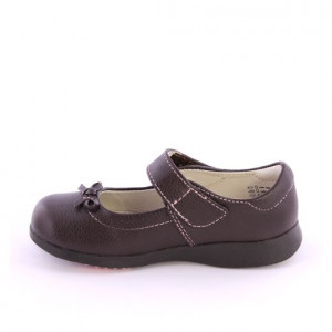 Pantofi fete Isabella Choc Brown - Img 3