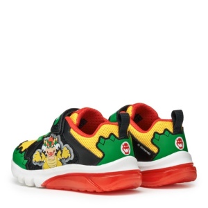 Geox Pantofi sport baieti Ciberdron Boy Green Red J55LBE-01454-C3221