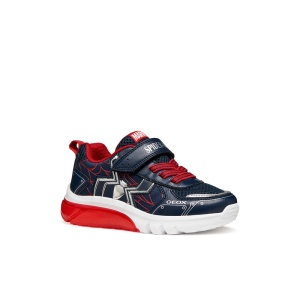 Geox Pantofi sport baieti Ciberdron Boy Navy Red încălțăminte copii bigstep