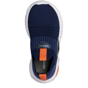 Pantofi sport baieti Assister B.D Navy Orange — vedere de sus