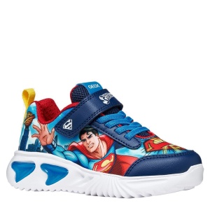 Pantofi sport băieți Geox Assister Boy Navy Lt Blue — vedere în perspectivă