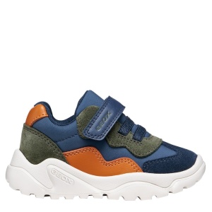 Pantofi sport băieți Geox Ciufciuf Boy Lt Navy/Orange