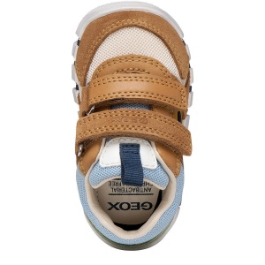 Pantofi sport băieți Geox Iupidoo Boy Caramel Ochre — vedere de sus